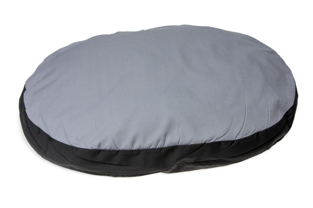 COJIN, OVAL DOC BED 90 X 66 X 10CM GRIS/NEGRO, 95°